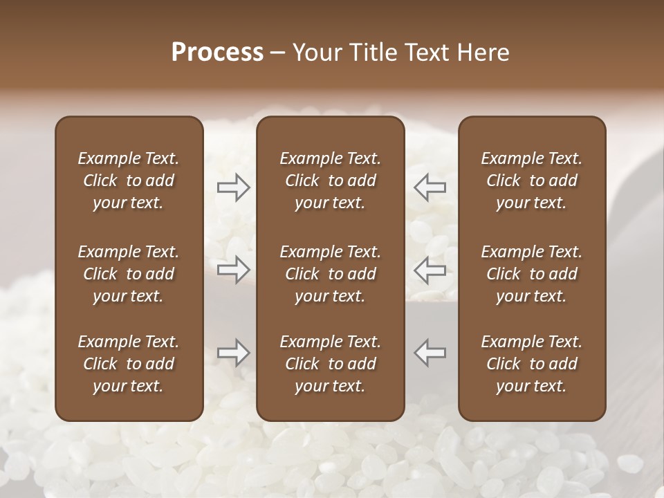 Macro Rice Vegetarian PowerPoint Template