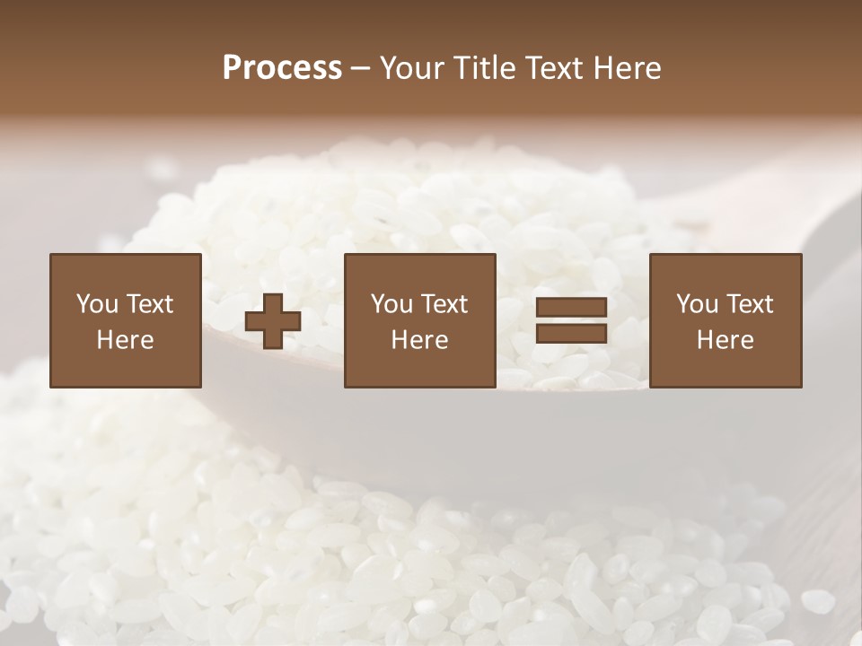 Macro Rice Vegetarian PowerPoint Template
