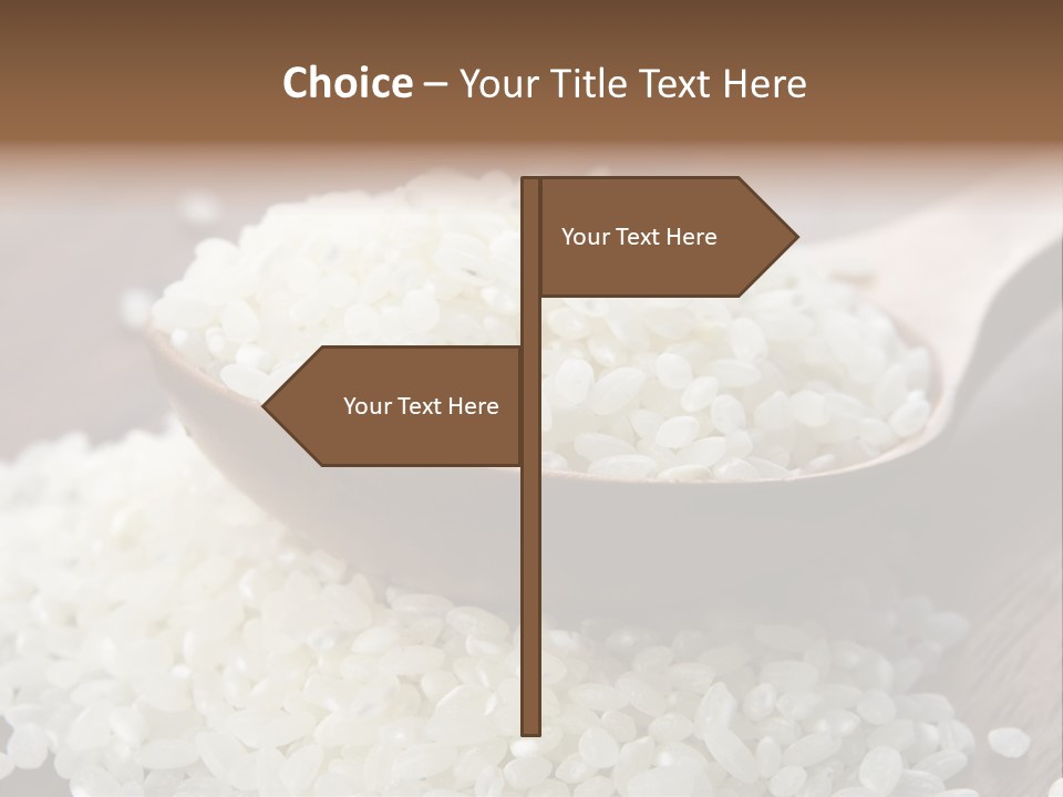 Macro Rice Vegetarian PowerPoint Template