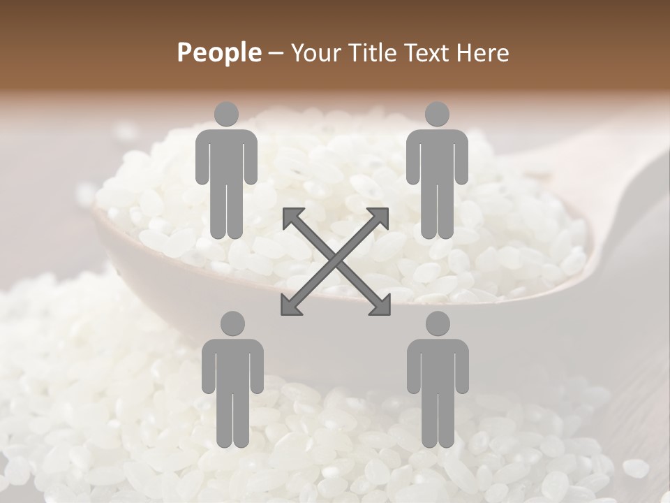 Macro Rice Vegetarian PowerPoint Template