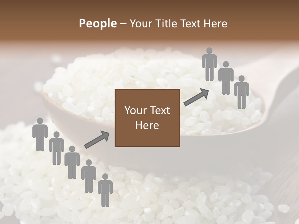 Macro Rice Vegetarian PowerPoint Template