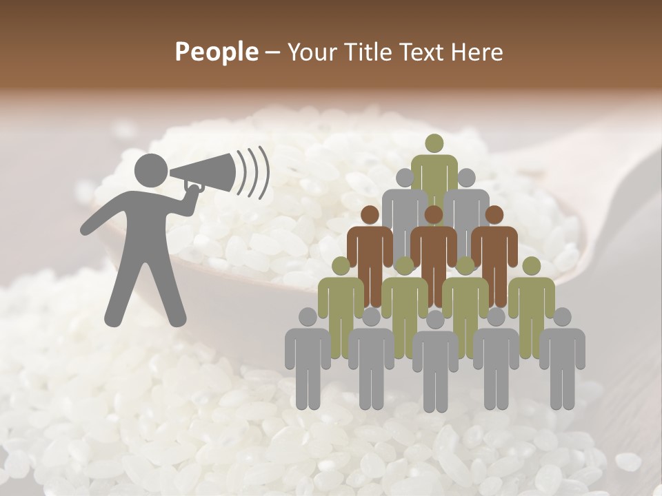 Macro Rice Vegetarian PowerPoint Template