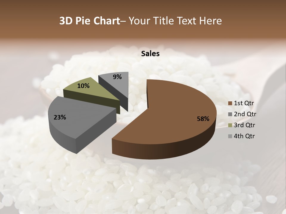 Macro Rice Vegetarian PowerPoint Template