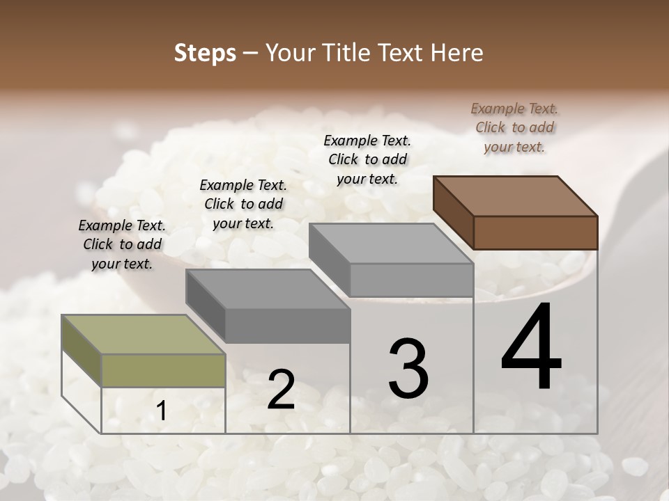 Macro Rice Vegetarian PowerPoint Template