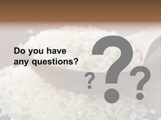 Macro Rice Vegetarian PowerPoint Template