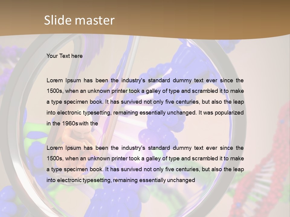 Genetics Fraction Fetus PowerPoint Template