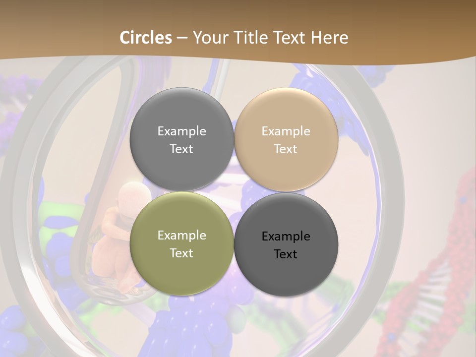 Genetics Fraction Fetus PowerPoint Template