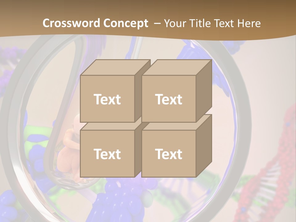 Genetics Fraction Fetus PowerPoint Template