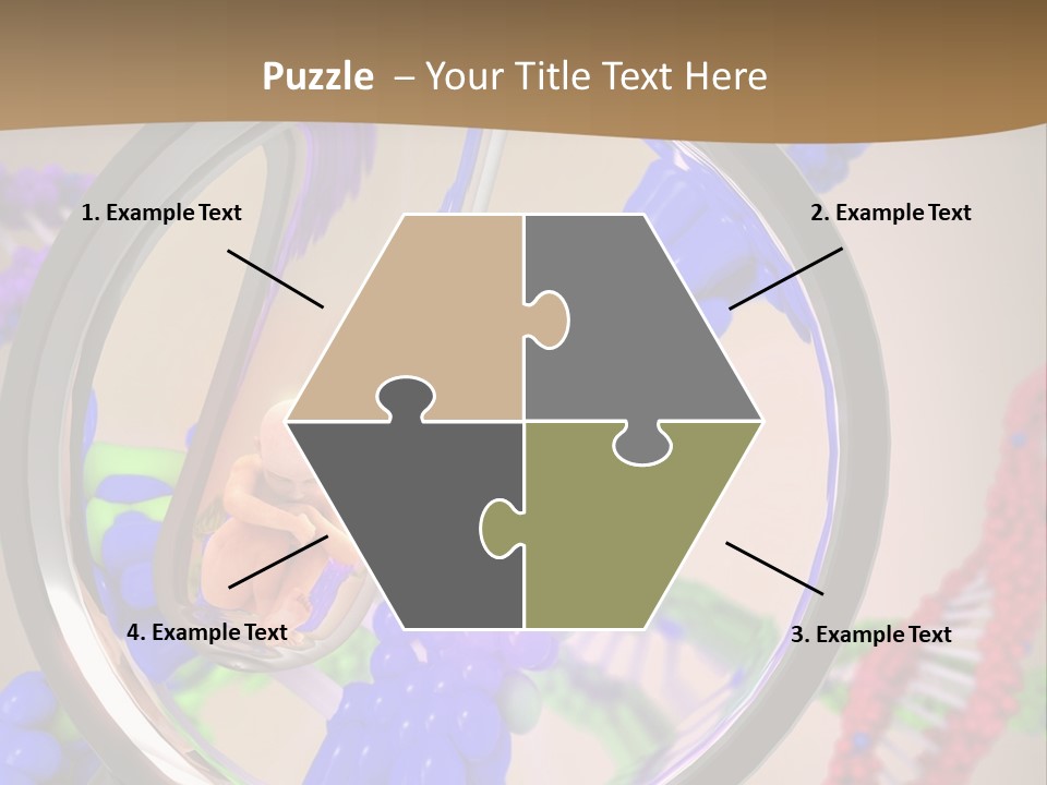 Genetics Fraction Fetus PowerPoint Template