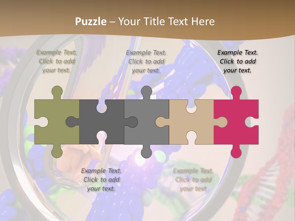 Genetics Fraction Fetus PowerPoint Template