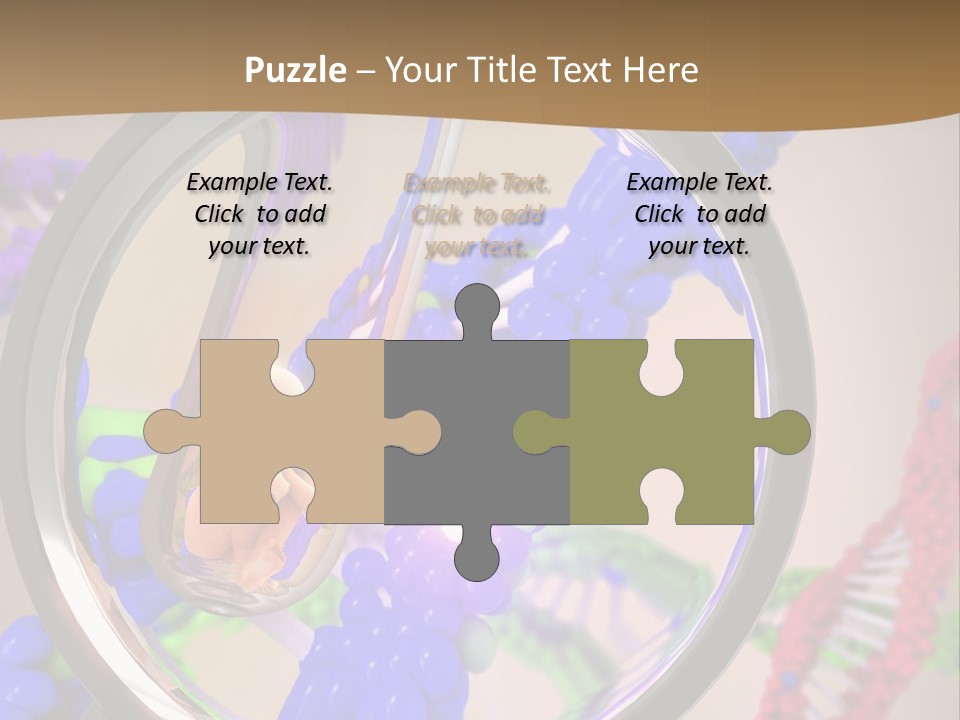 Genetics Fraction Fetus PowerPoint Template