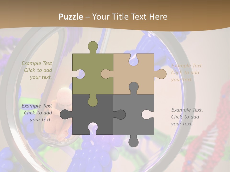 Genetics Fraction Fetus PowerPoint Template