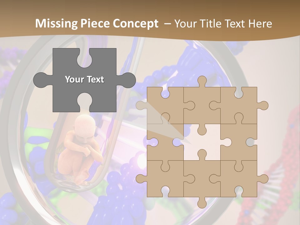 Genetics Fraction Fetus PowerPoint Template