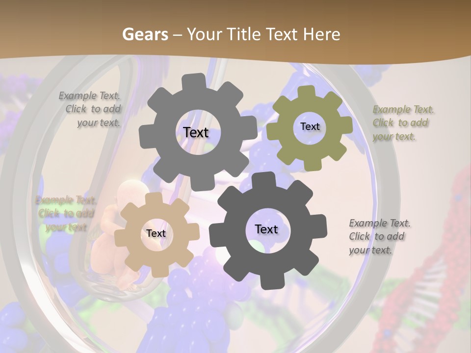 Genetics Fraction Fetus PowerPoint Template