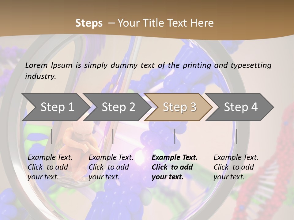 Genetics Fraction Fetus PowerPoint Template
