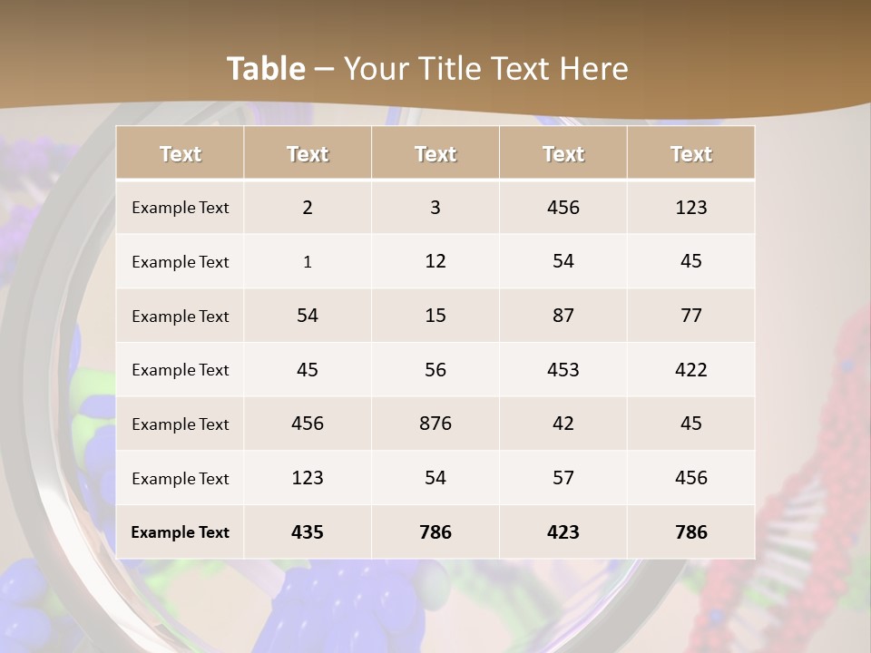 Genetics Fraction Fetus PowerPoint Template