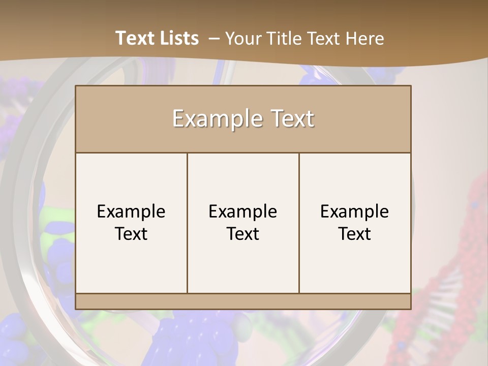 Genetics Fraction Fetus PowerPoint Template