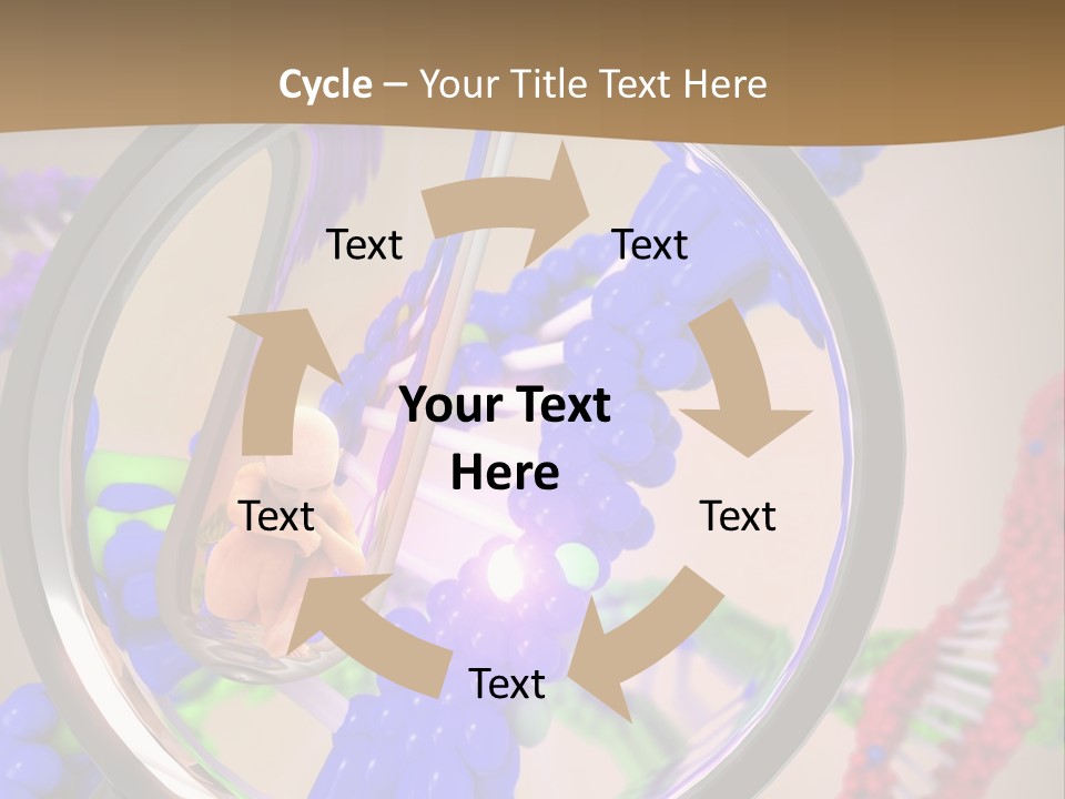 Genetics Fraction Fetus PowerPoint Template