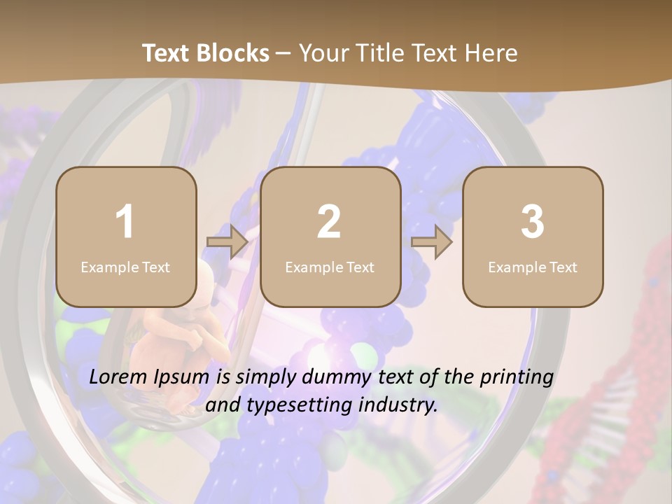 Genetics Fraction Fetus PowerPoint Template