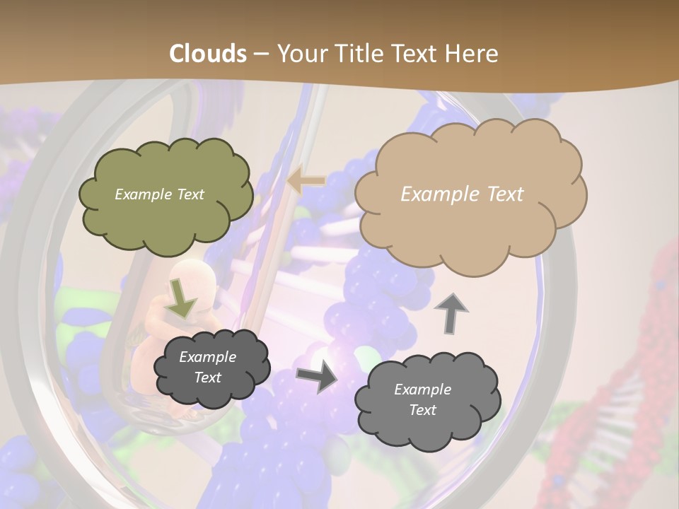 Genetics Fraction Fetus PowerPoint Template