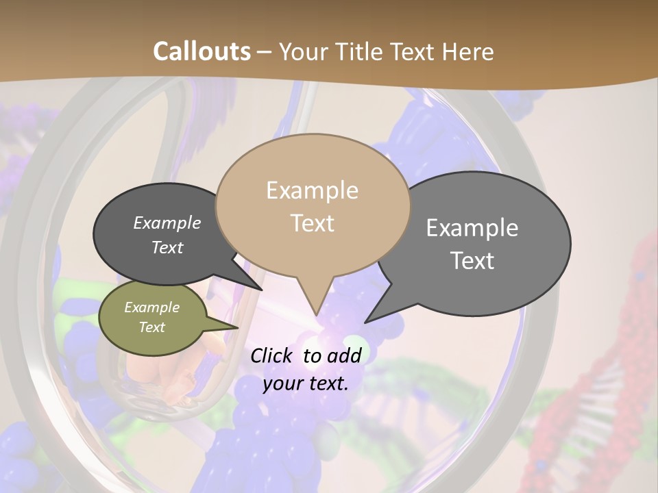 Genetics Fraction Fetus PowerPoint Template