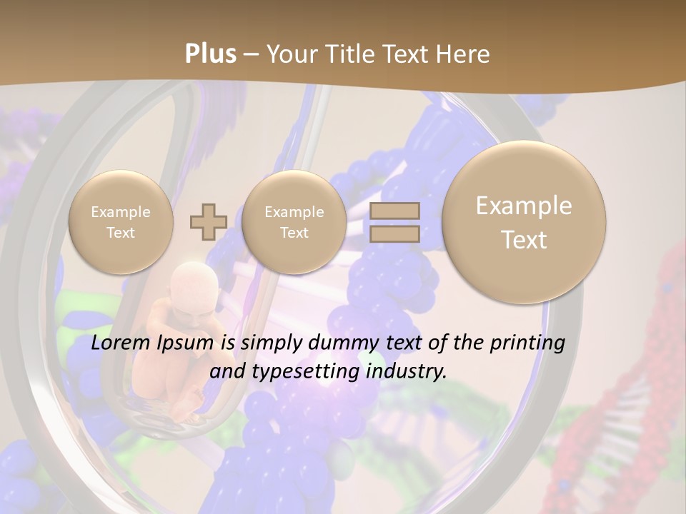 Genetics Fraction Fetus PowerPoint Template