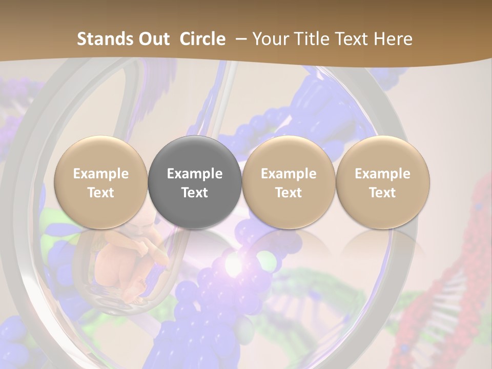 Genetics Fraction Fetus PowerPoint Template