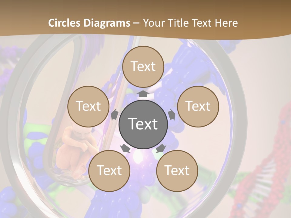 Genetics Fraction Fetus PowerPoint Template