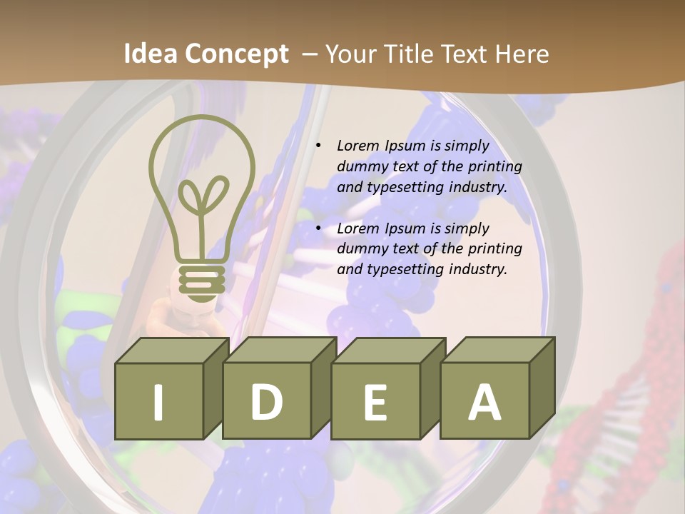 Genetics Fraction Fetus PowerPoint Template