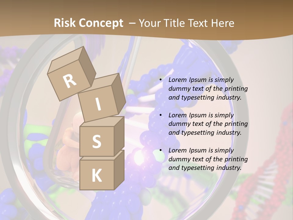 Genetics Fraction Fetus PowerPoint Template