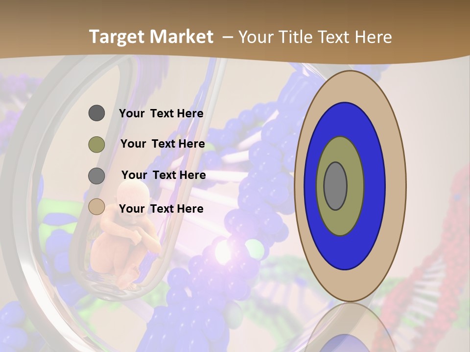 Genetics Fraction Fetus PowerPoint Template