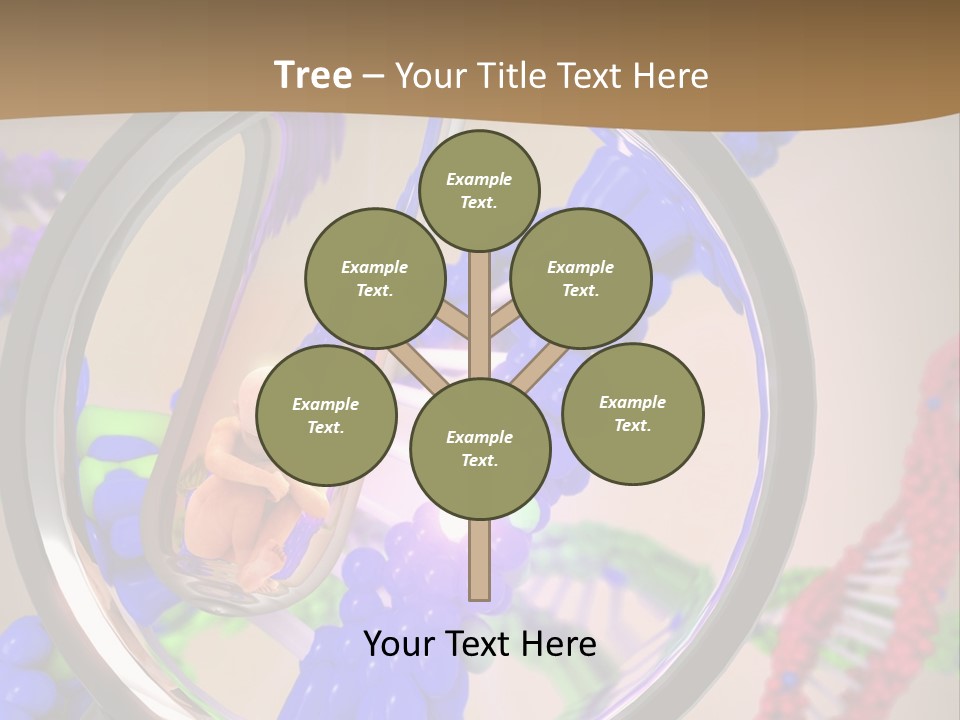 Genetics Fraction Fetus PowerPoint Template