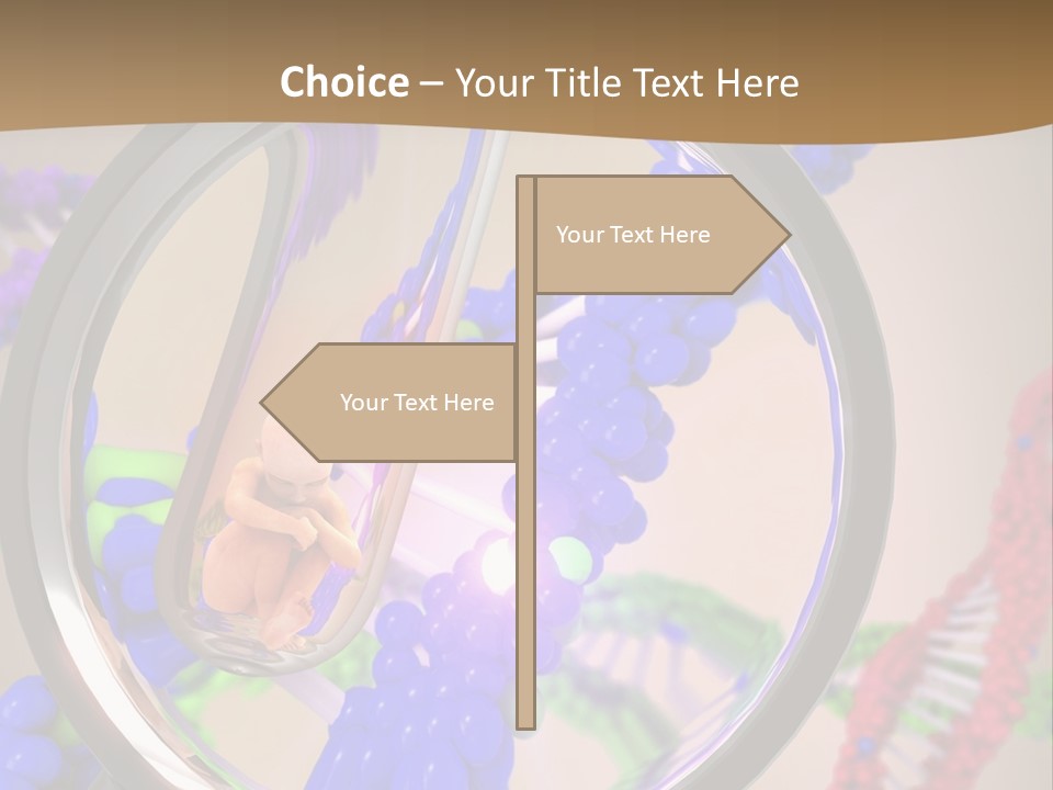 Genetics Fraction Fetus PowerPoint Template
