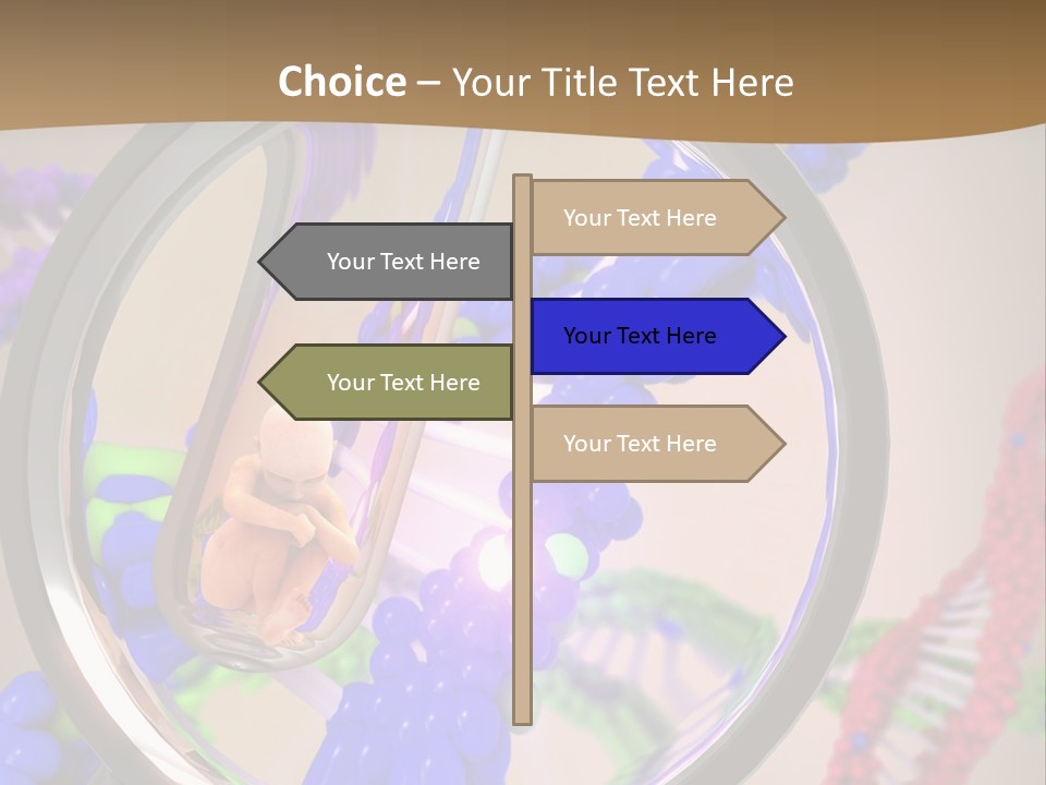 Genetics Fraction Fetus PowerPoint Template