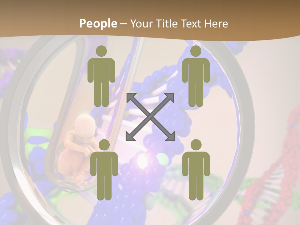 Genetics Fraction Fetus PowerPoint Template