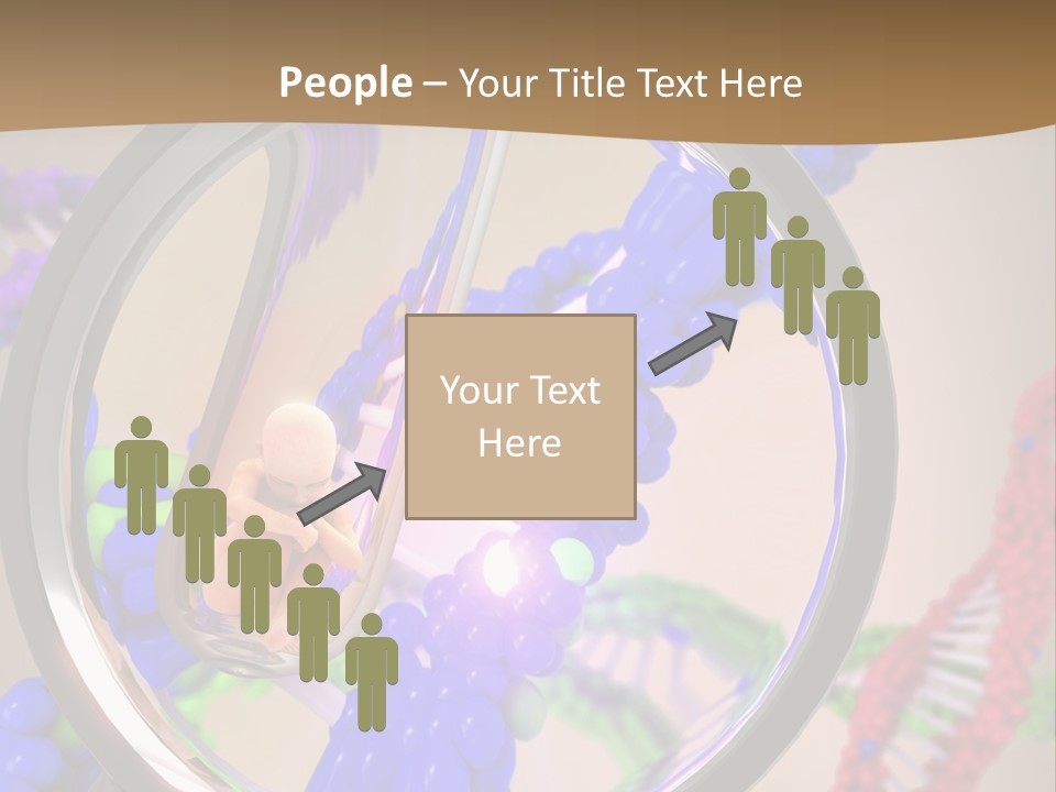 Genetics Fraction Fetus PowerPoint Template