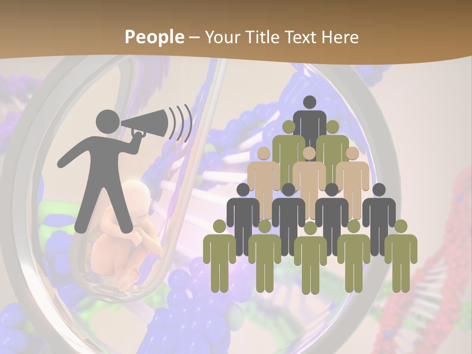 Genetics Fraction Fetus PowerPoint Template