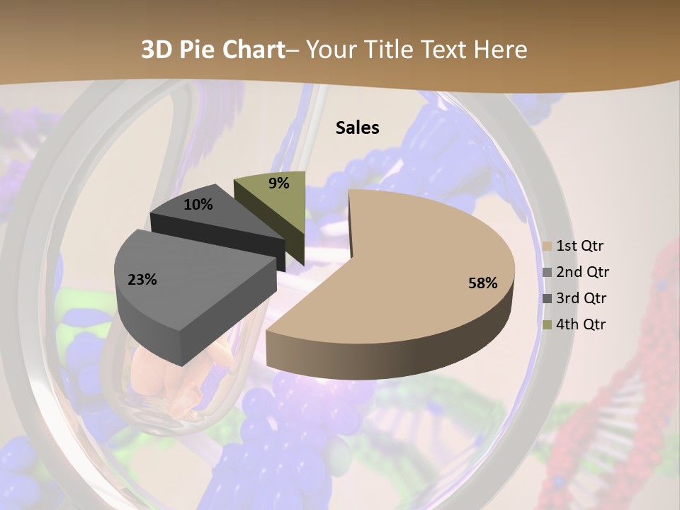 Genetics Fraction Fetus PowerPoint Template