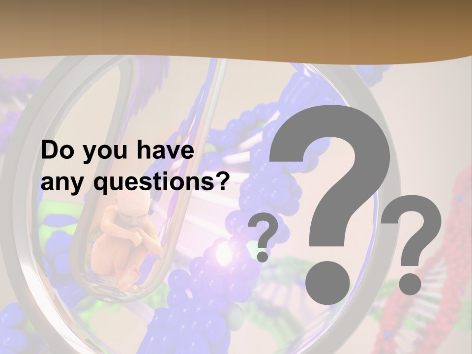 Genetics Fraction Fetus PowerPoint Template