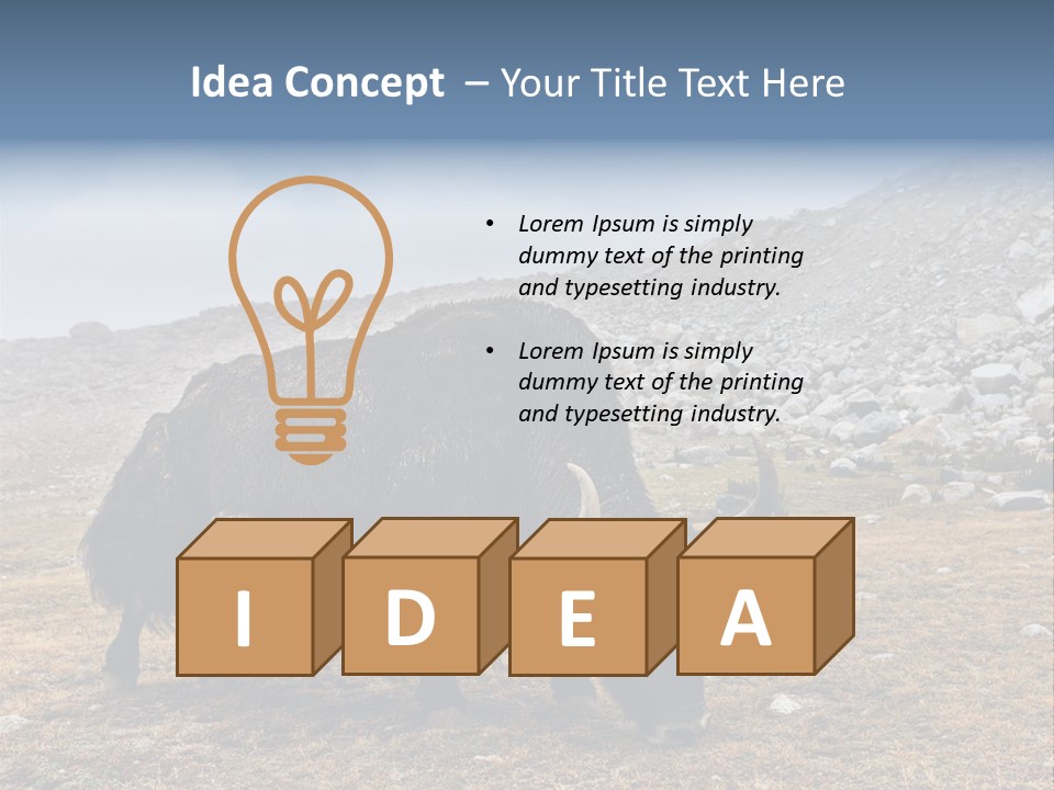 Fur Asia Rock PowerPoint Template