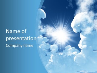 Fly Clouds Afternoon PowerPoint Template