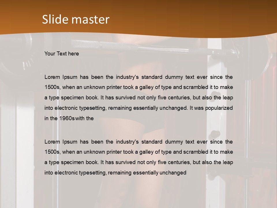 Healthy Sportswoman Bottle PowerPoint Template