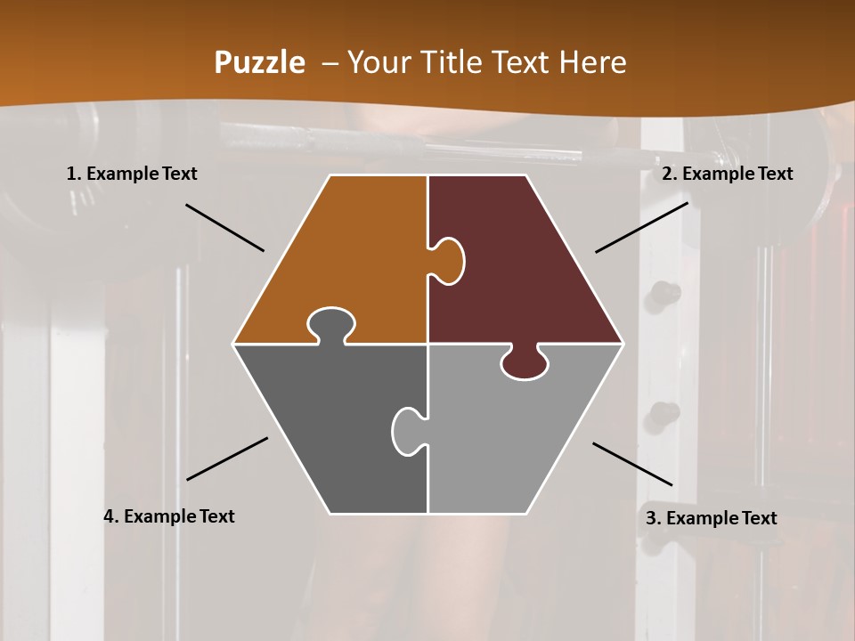 Healthy Sportswoman Bottle PowerPoint Template