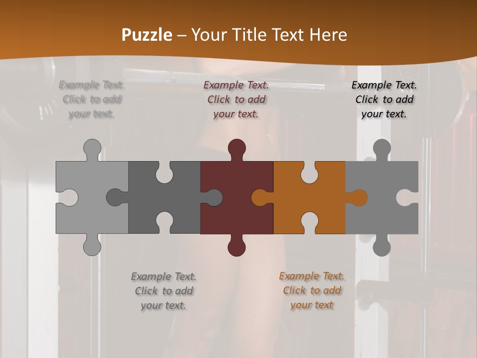 Healthy Sportswoman Bottle PowerPoint Template