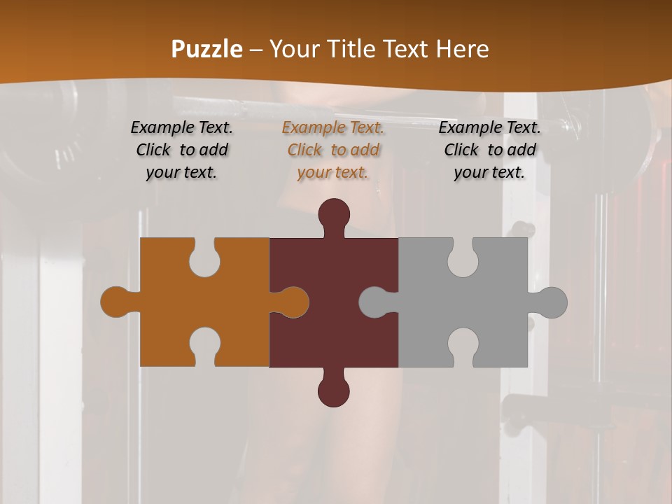 Healthy Sportswoman Bottle PowerPoint Template