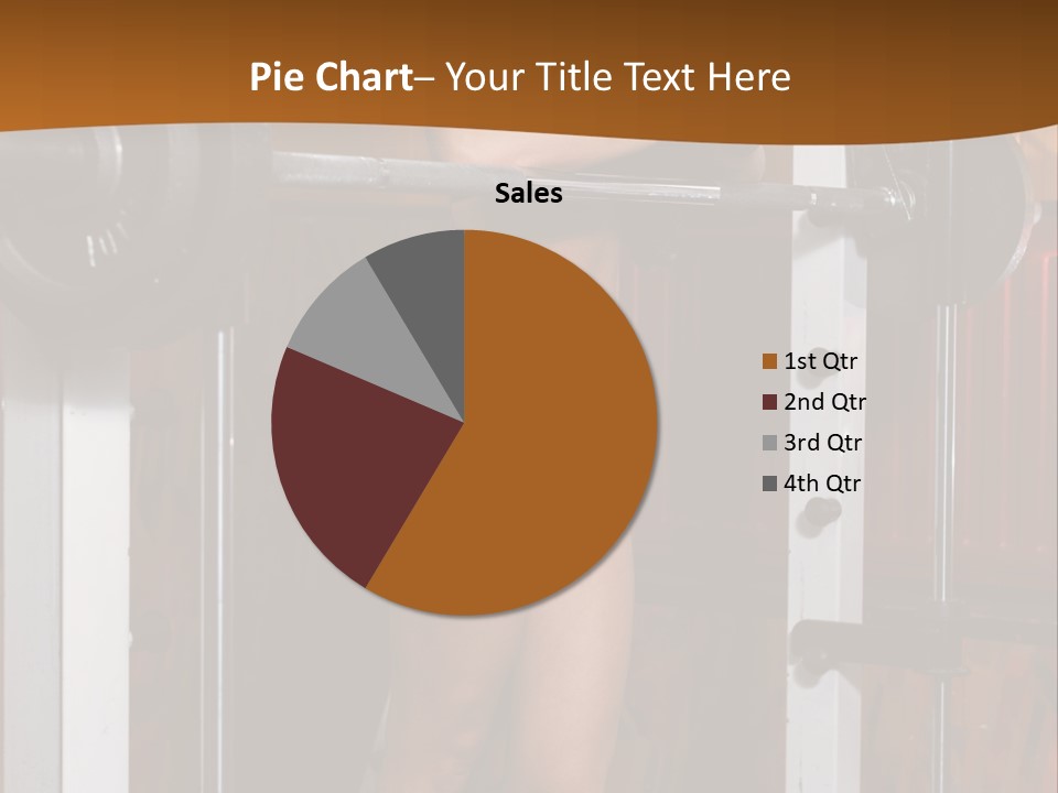 Healthy Sportswoman Bottle PowerPoint Template