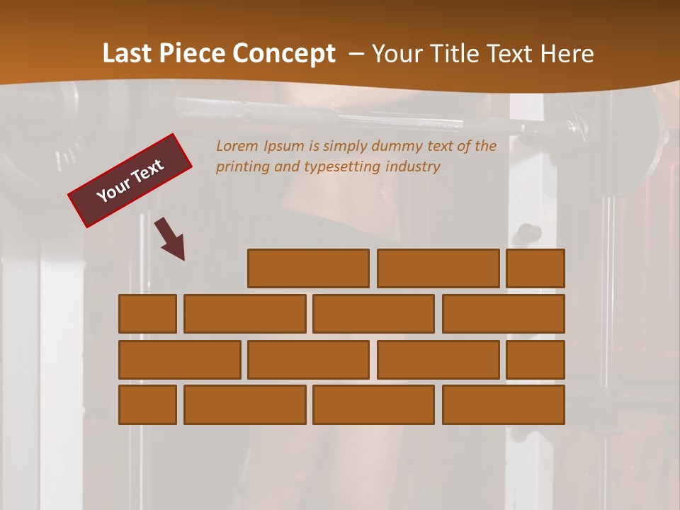 Healthy Sportswoman Bottle PowerPoint Template