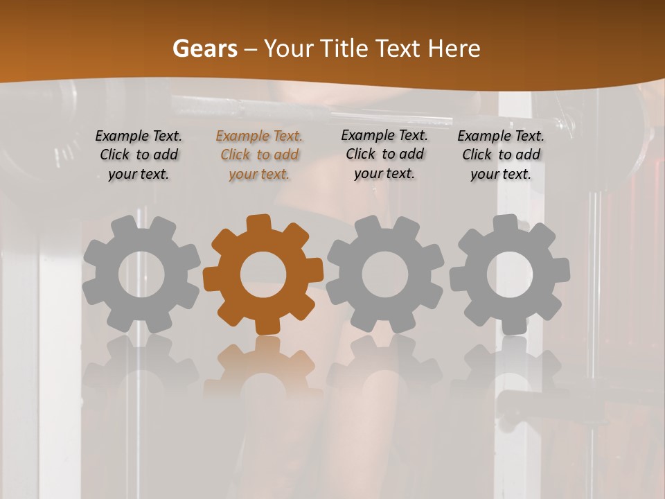 Healthy Sportswoman Bottle PowerPoint Template