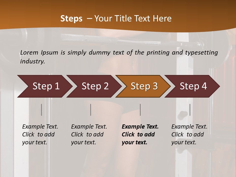 Healthy Sportswoman Bottle PowerPoint Template