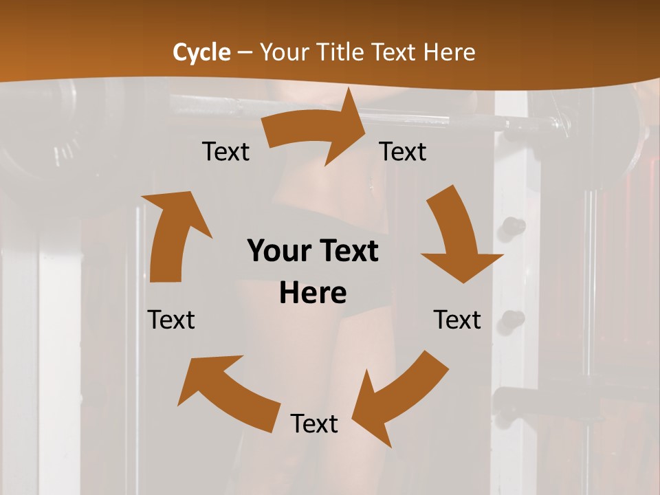 Healthy Sportswoman Bottle PowerPoint Template